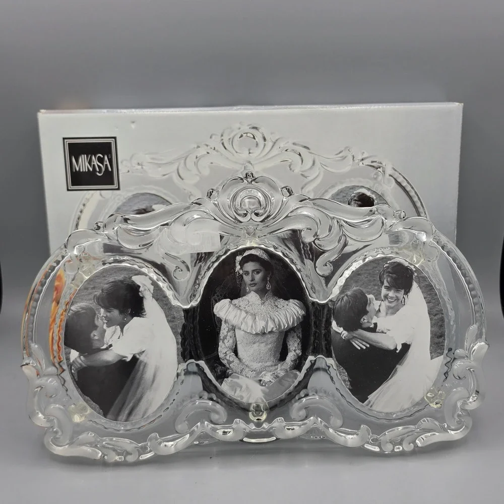 Mikasa Triple Oval Frame 3.5x4.5 Clear Princess Princess Galerie Rahmen